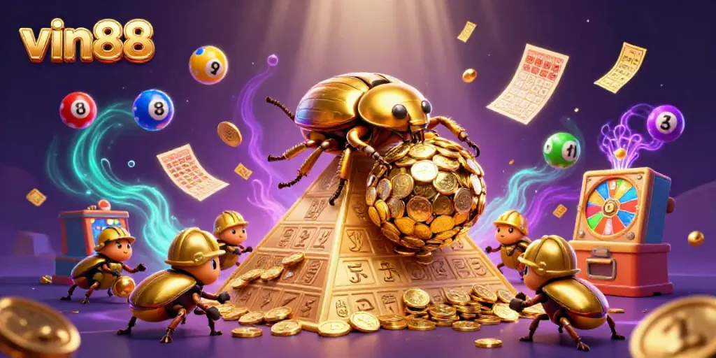 Engage with vin88's exciting lottery scene featuring colorful elements and dynamic gameplay.