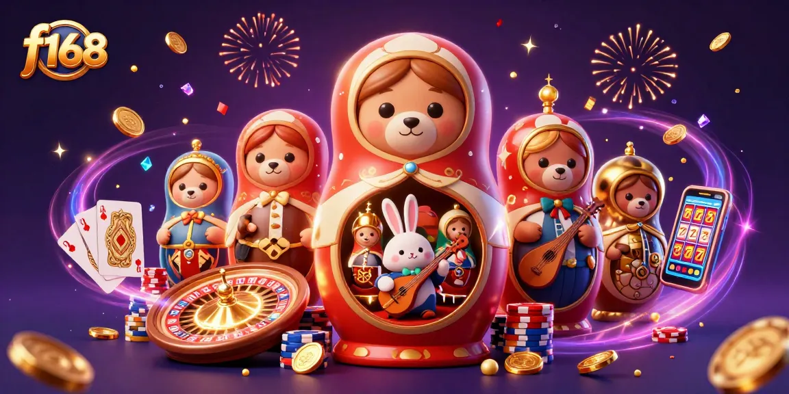 Experience thrilling gameplay with f168 as the bear dealers delight in vibrant casino-themed chaos.