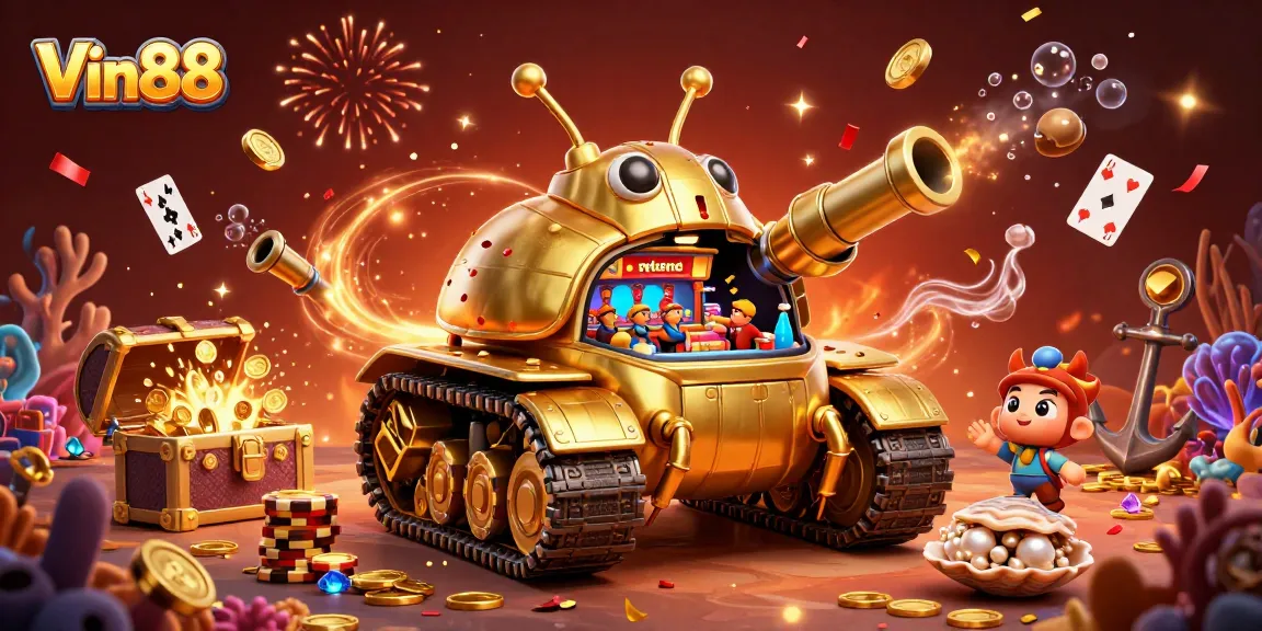 Experience the vibrant world of Vin88 with a 3D casino beetle tank and underwater treasures!