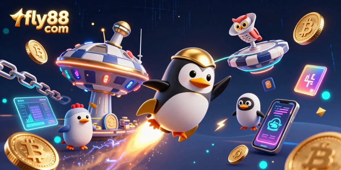 Explore winning strategies on fly88 com with vibrant 3D casino-themed digital illustration.
