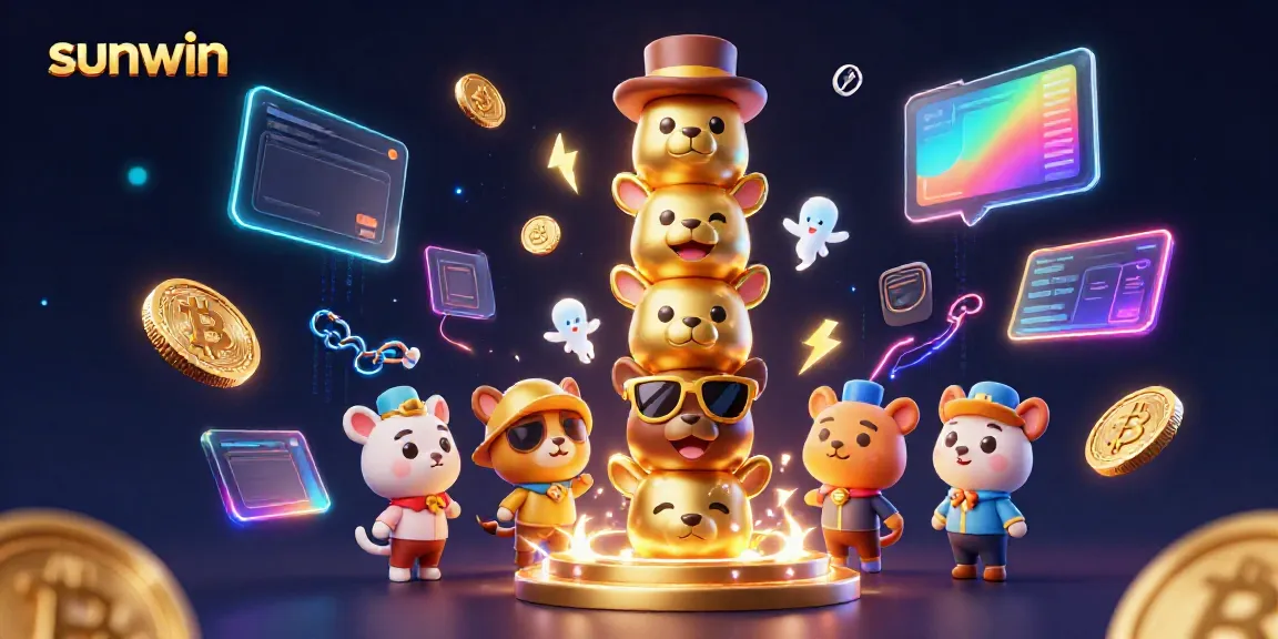 Engage with fun games on Sunwin featuring vibrant 3D characters in a lively casino atmosphere.
