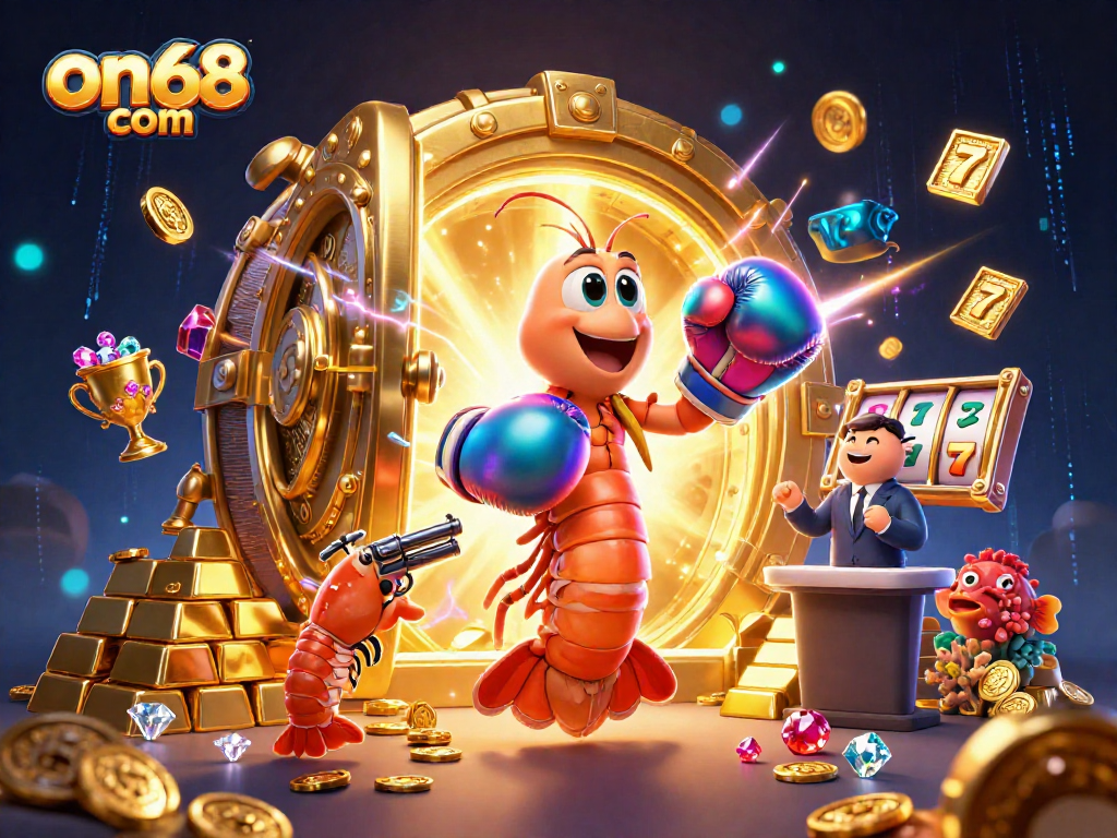 Join the excitement at on68 com with vibrant casino characters and jackpots bursting with treasures.