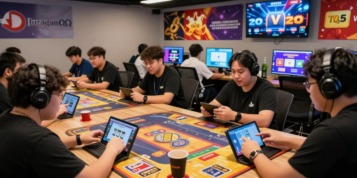 Engaging online gaming scene showcasing juraganqq platform where players enjoy card games.