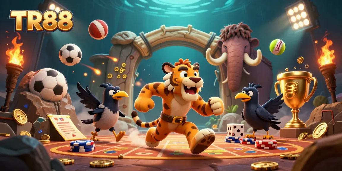 Engage in thrilling betting at TR88 Casino with a unique prehistoric setting featuring exciting game elements.