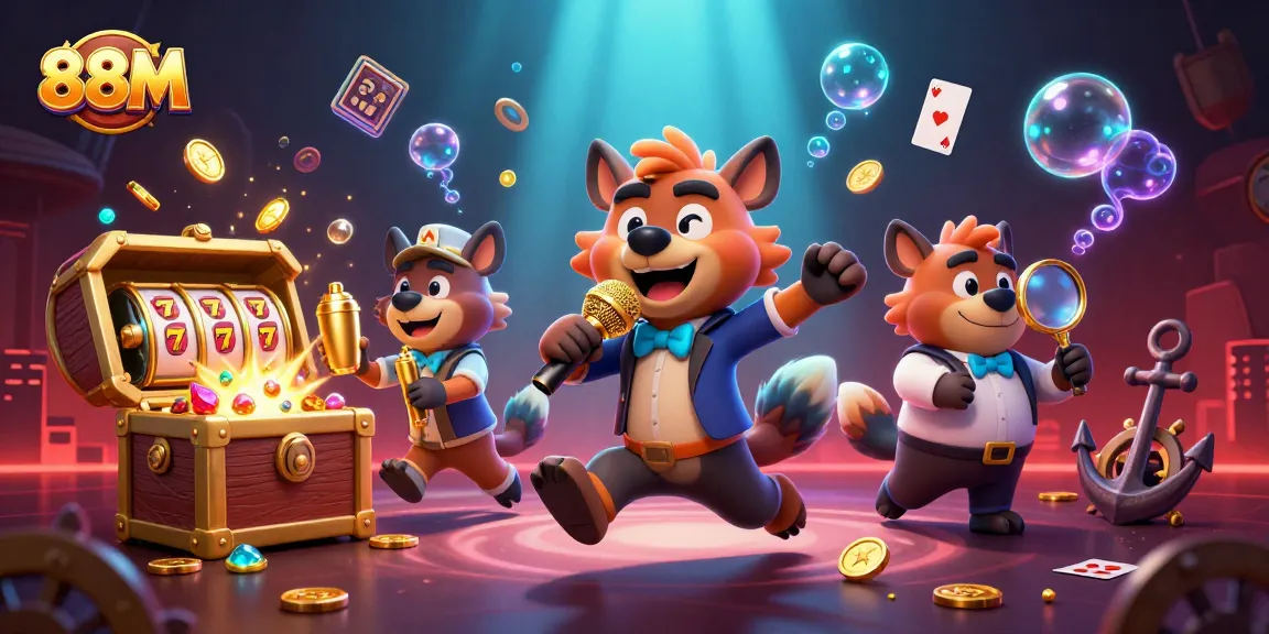 88M features hyenas in a vibrant casino scene, engaging players with fun and excitement.