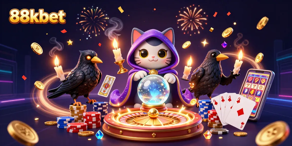Enjoy exciting gameplay at 88kbet with colorful casino elements and mystical characters.
