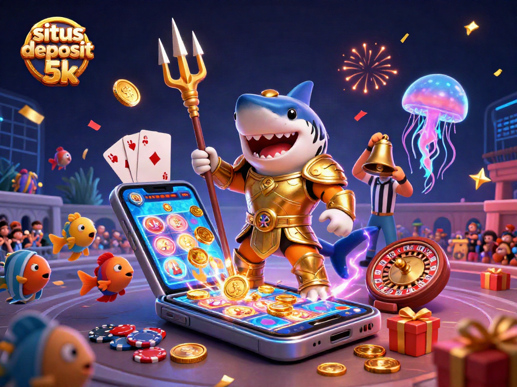 Engage with situs deposit 5k and experience vibrant slot games in an underwater colosseum scene.