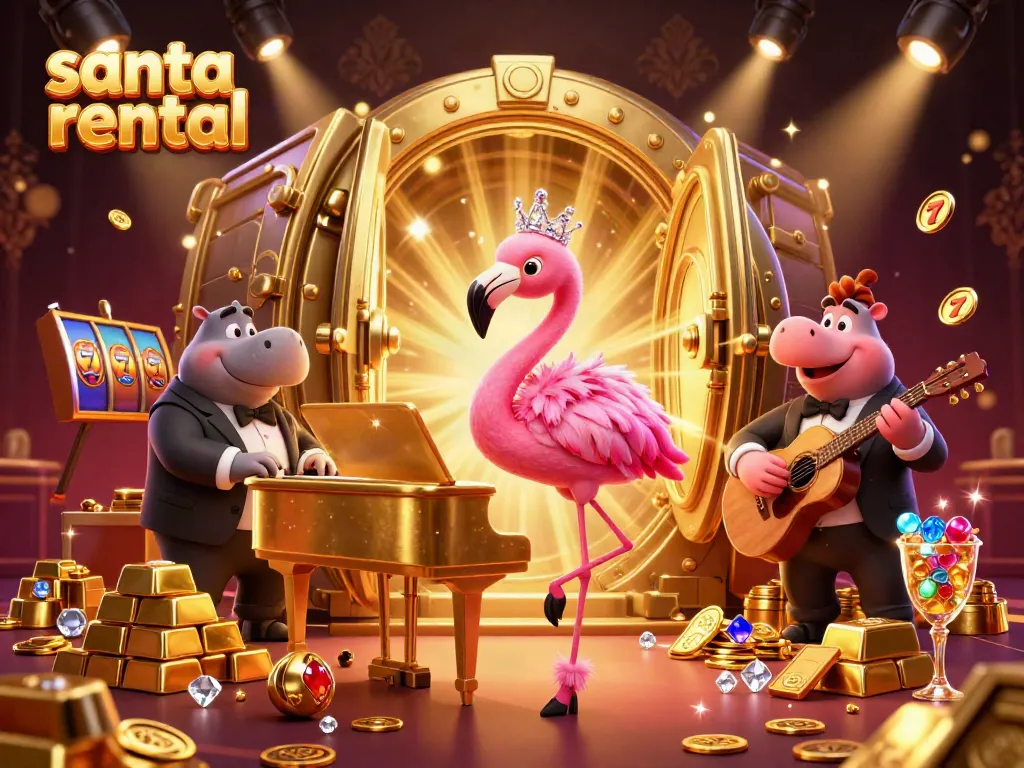 Engage with the vibrant atmosphere of a festive casino featuring the best santa rental entertainment.