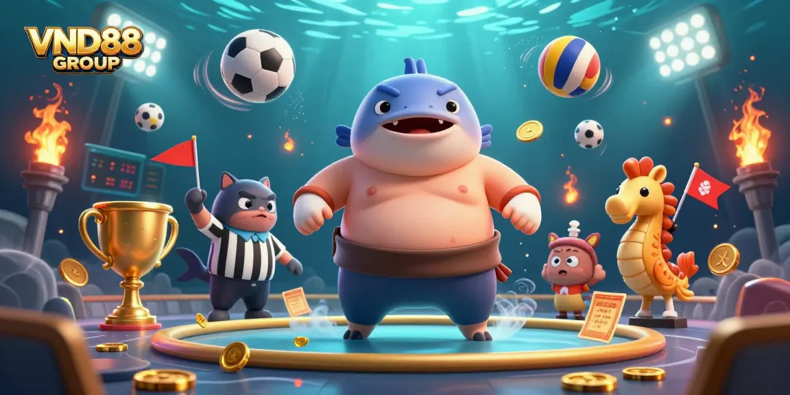 Engage with the exciting VND88 GROUP underwater betting scene featuring exhilarating games and vibrant characters.
