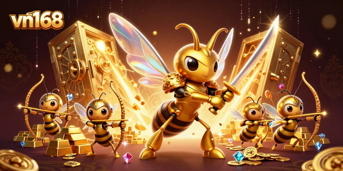 Engage in thrilling gameplay at vn168, featuring samurai hornet and treasure vault!