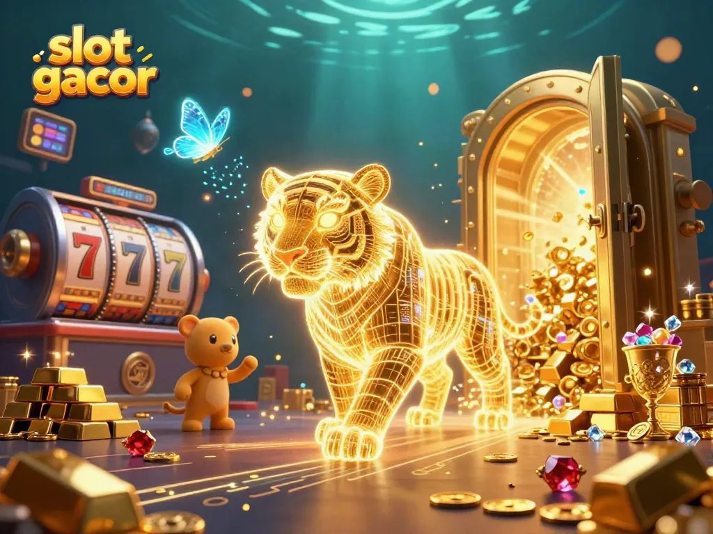 Gain insight into slot gacor strategies with this dynamic casino-themed illustration.